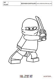 lego-ninja boyama sayfaları